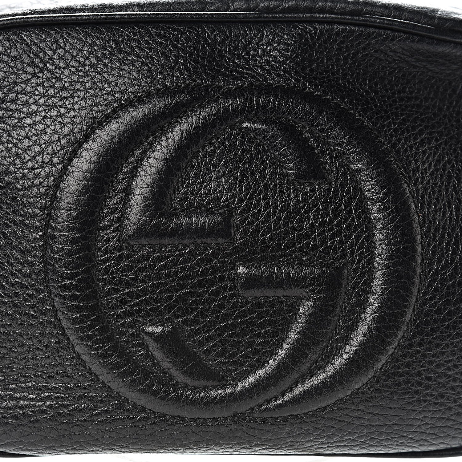 Gucci Pebbled Calfskin Small Soho Disco Bag Black 10 of 15