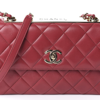 Chanel Lambskin Quilted Medium Trendy CC Flap Red 7 of 9