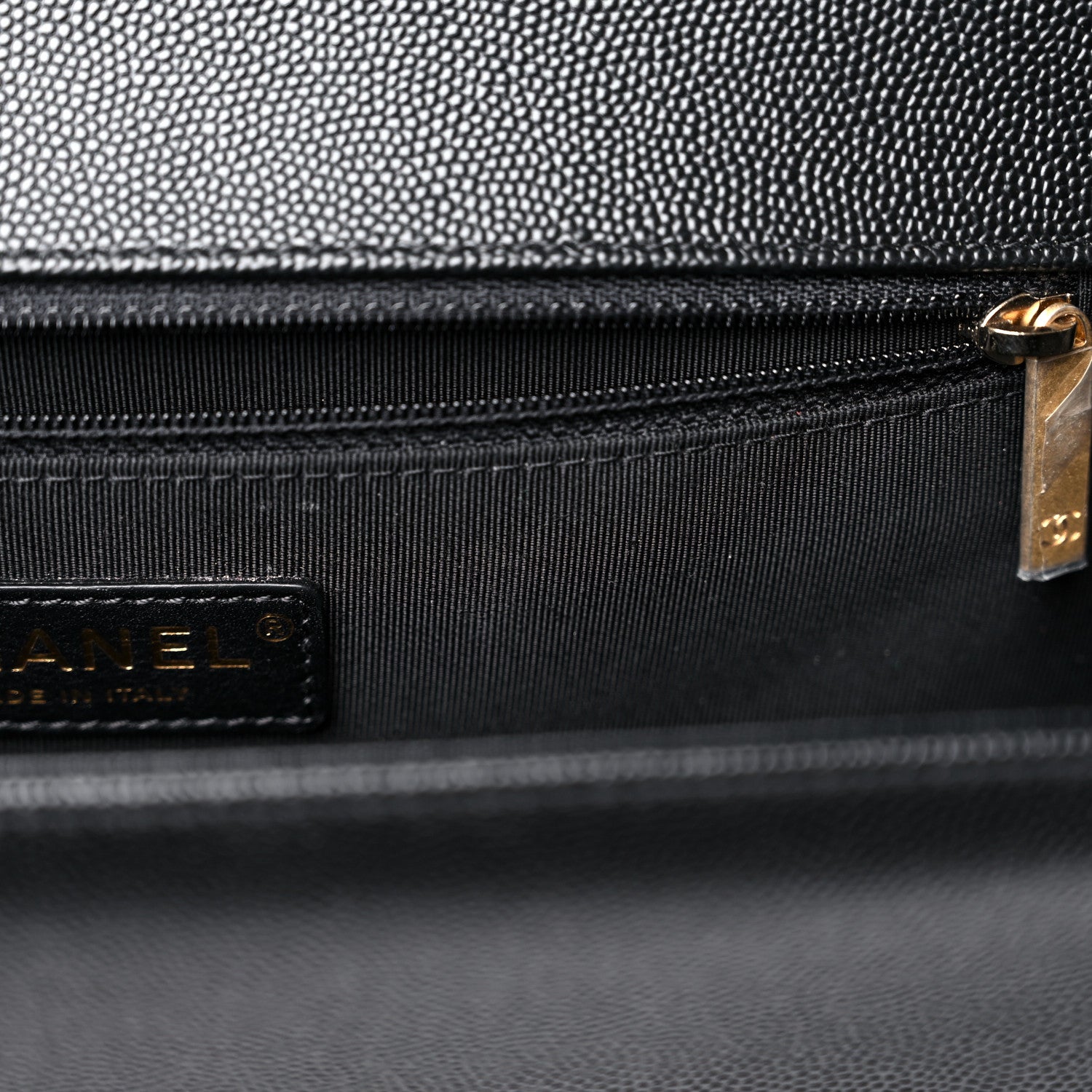 Chanel Caviar Quilted Large Boy Flap Black 13 of 15