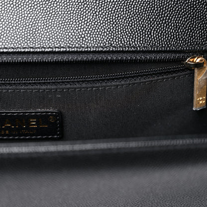 Chanel Caviar Quilted Large Boy Flap Black 13 of 15