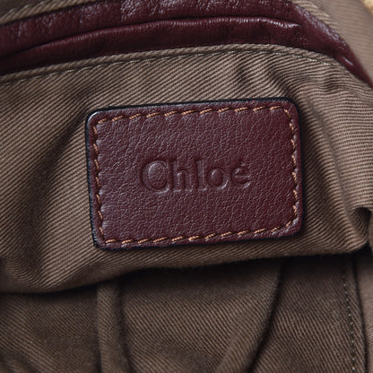 Chloe Calfskin Medium Marcie Satchel Wine Purple 6 of 8