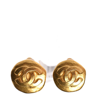 Chanel CC Clip On Earrings Gold 1 of 4