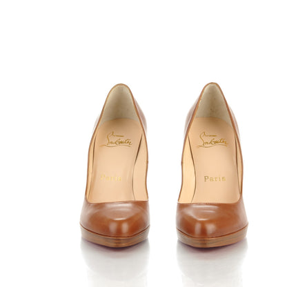 Christian Louboutin Kid Decollete 868 Zeppa 100mm Platform Pumps 36 Luggage 2 of 7