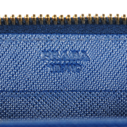 Prada Saffiano Coin Purse Bleuette 6 of 7