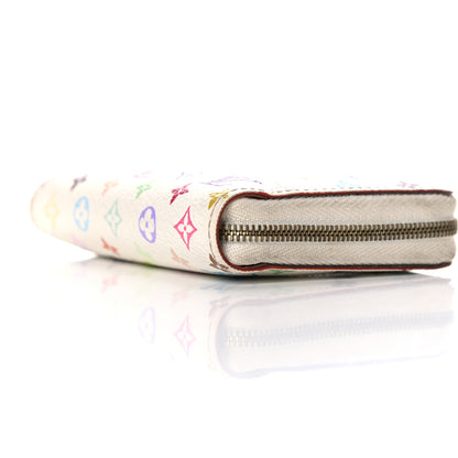 Louis Vuitton Monogram Multicolor Zippy Coin Purse Wallet White 9 of 20
