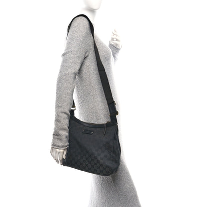Gucci Monogram Double Pocket Messenger Bag Black 2 of 16