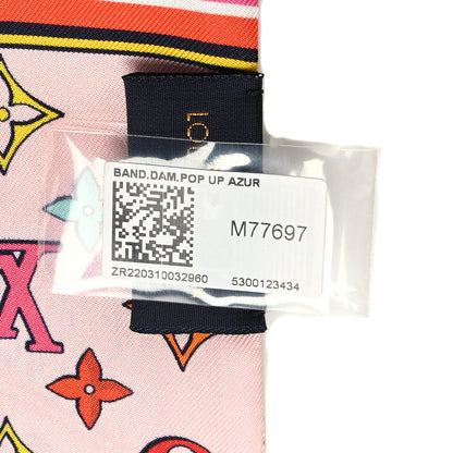 Louis Vuitton Silk Damier Pop Up Bandeau Azur 3 of 3