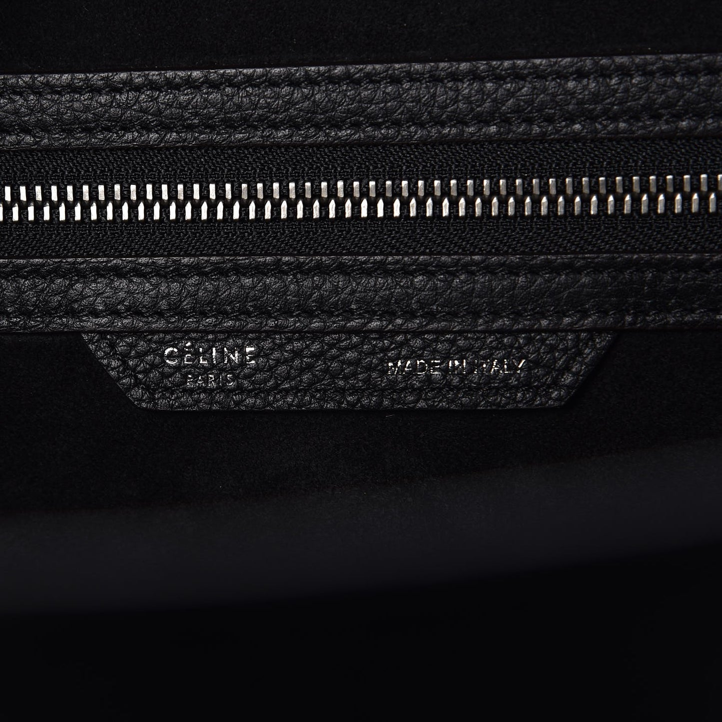 Drummed Calfskin Mini Luggage Black