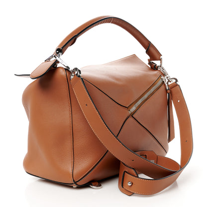 Loewe Calfskin Large Puzzle Bag Tan 3 of 12