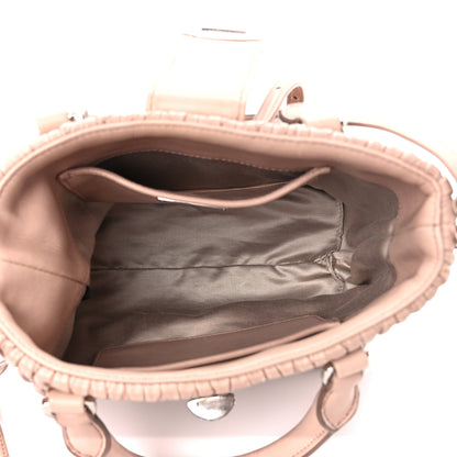 Miu Miu Nappa Matelasse Crystal Top Handle Tote Cammeo 5 of 12