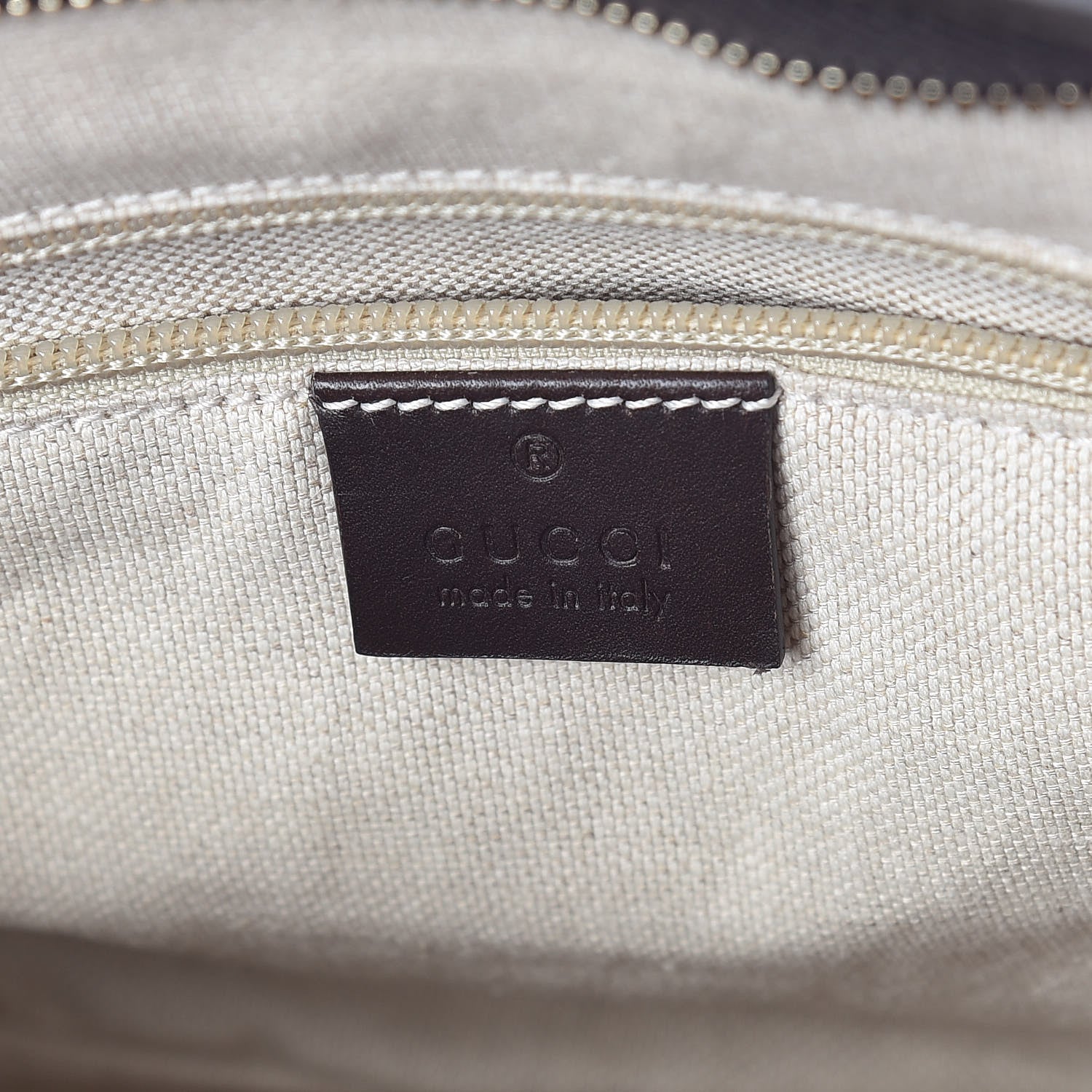 Gucci GG Supreme Monogram Small Zippered Tote Dark Brown 6 of 9