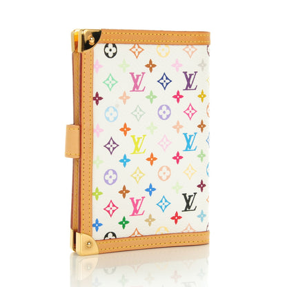 Louis Vuitton Monogram Multicolor Small Ring Agenda Cover White 3 of 7