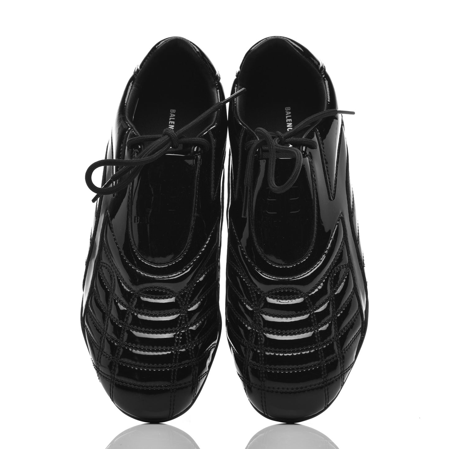 Patent Polyurethane Womens Zen Sneakers 39 Black