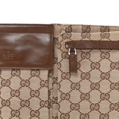 Gucci GG Monogram Web Double Pocket Belt Bag Ebony 8 of 13