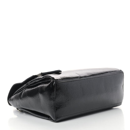 Givenchy Crinkled Patent Small Pandora Pure Flap Bag Black 4 of 10
