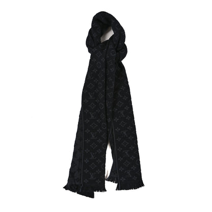 Louis Vuitton Wool Monogram Classic Scarf Black Black 1 of 3
