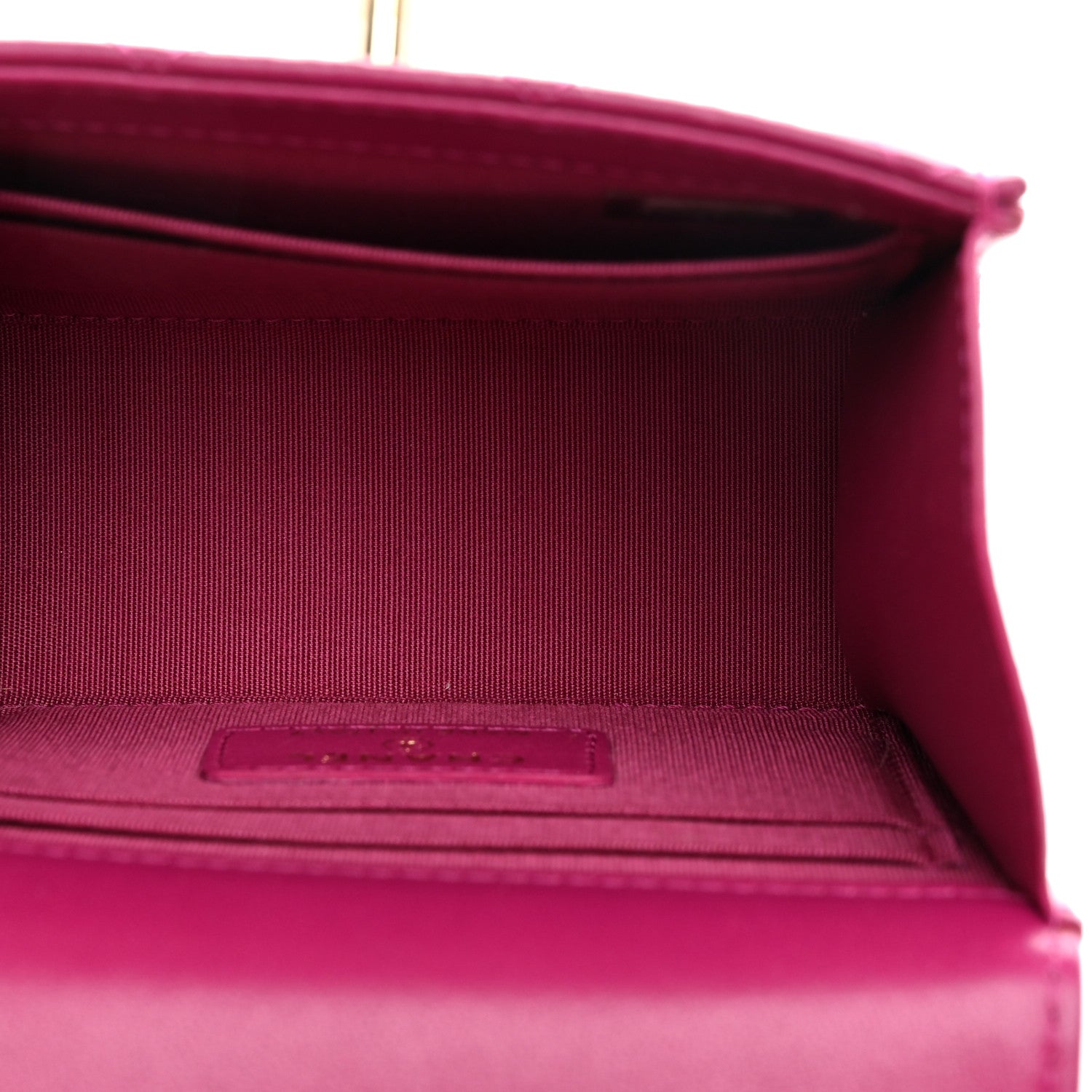 Chanel Lambskin Quilted Mini Trendy CC Clutch With Chain Fuchsia 5 of 11