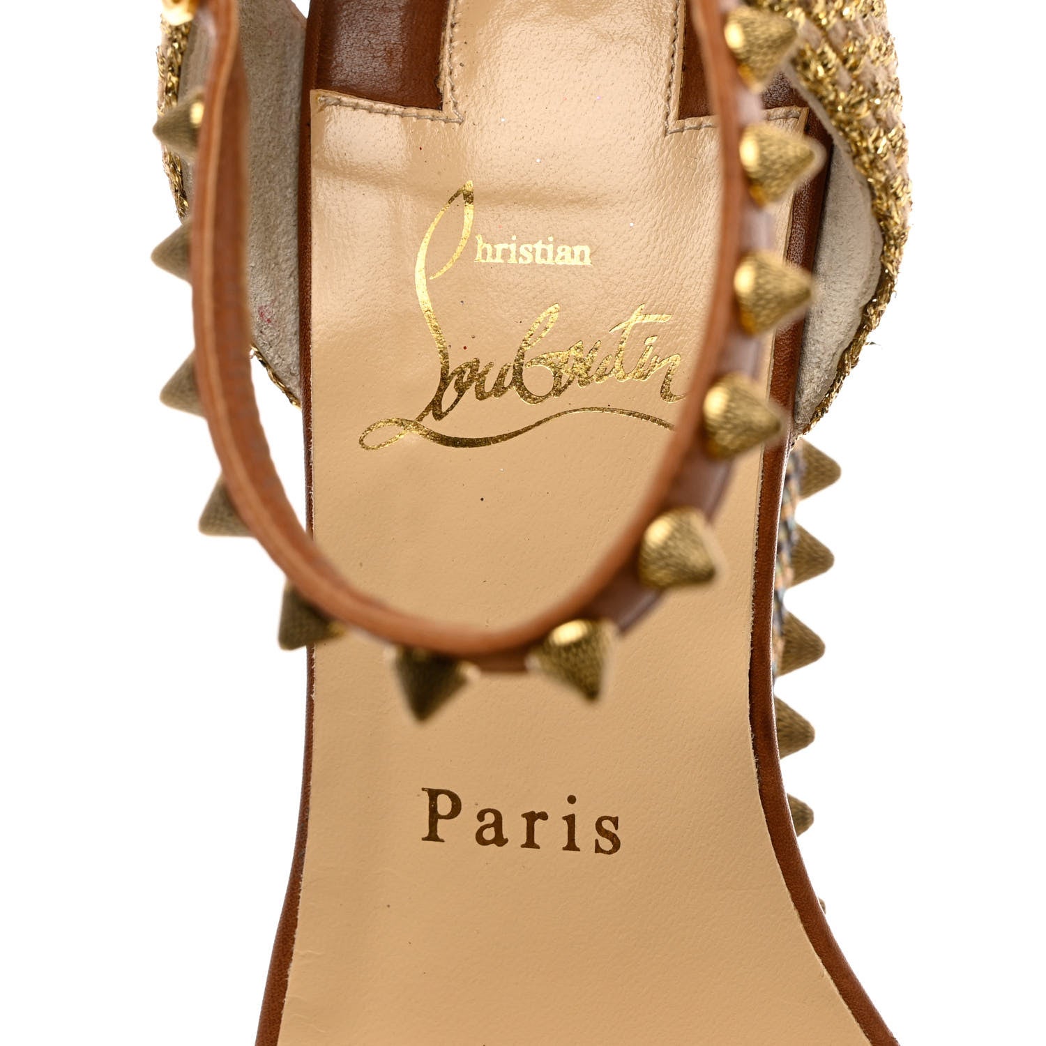 Christian Louboutin Calfskin Cordorella 110 Wedge Sandals 39 Version Cuoio 6 of 12
