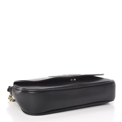 Gucci Pebbled Calfskin Medium Soho Flap Crossbody Black 4 of 9