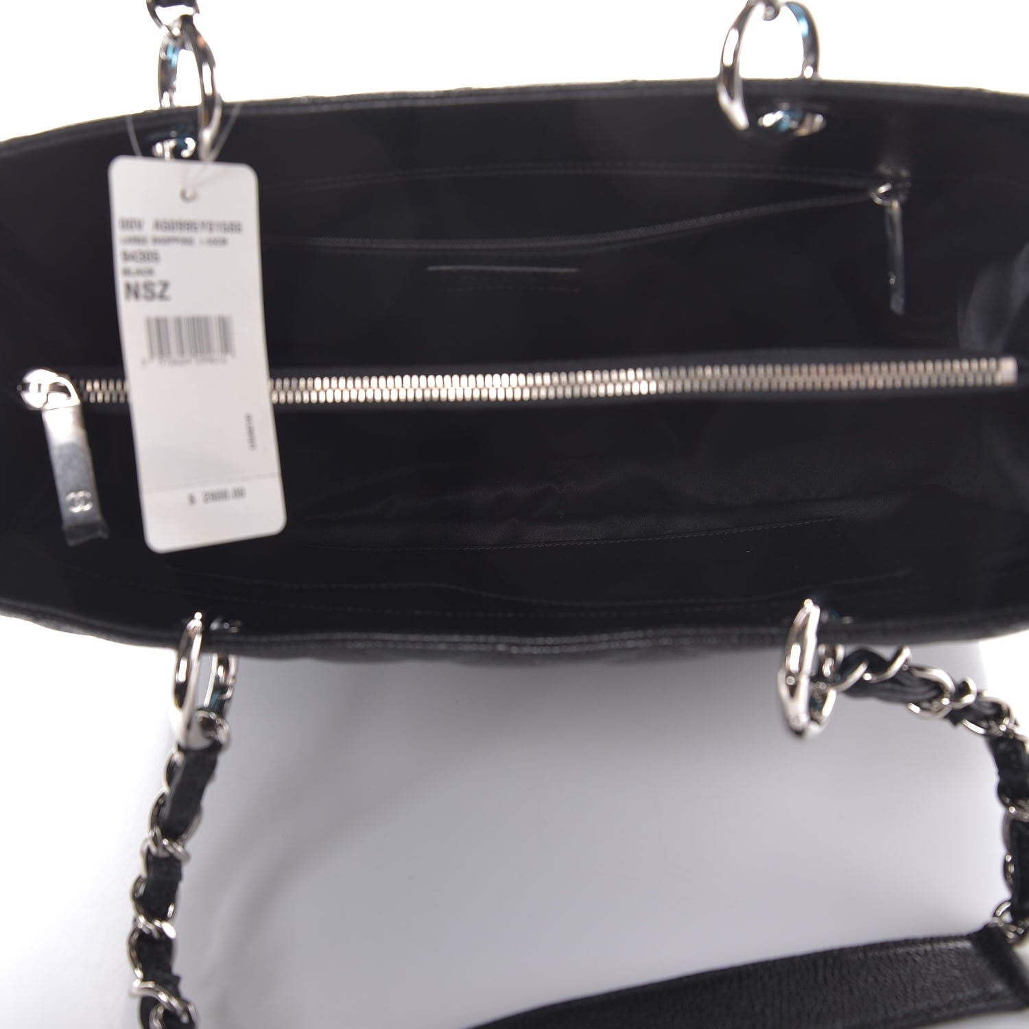 Chanel Caviar Quilted Grand Shopping Tote GST Black 6 of 9