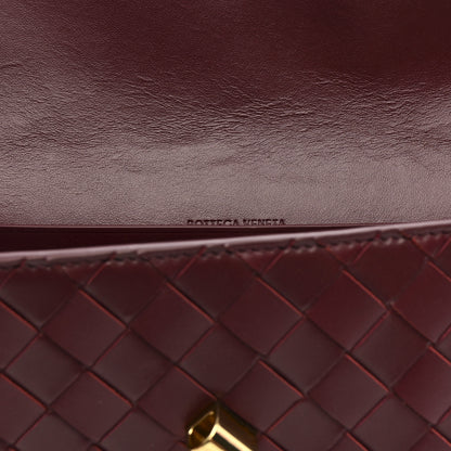 Bottega Veneta Nappa Intrecciato Long Andiamo Top Handle Clutch Barolo 8 of 10