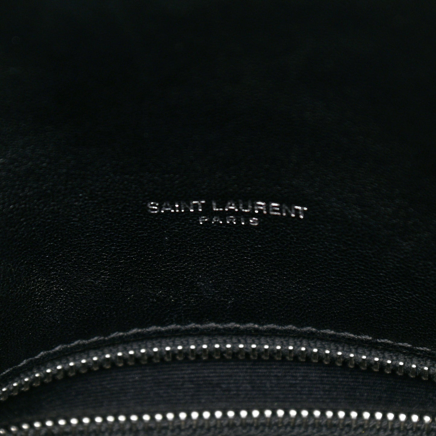 Lambskin Quilted Small Loulou Puffer Monogram Chain Satchel Black