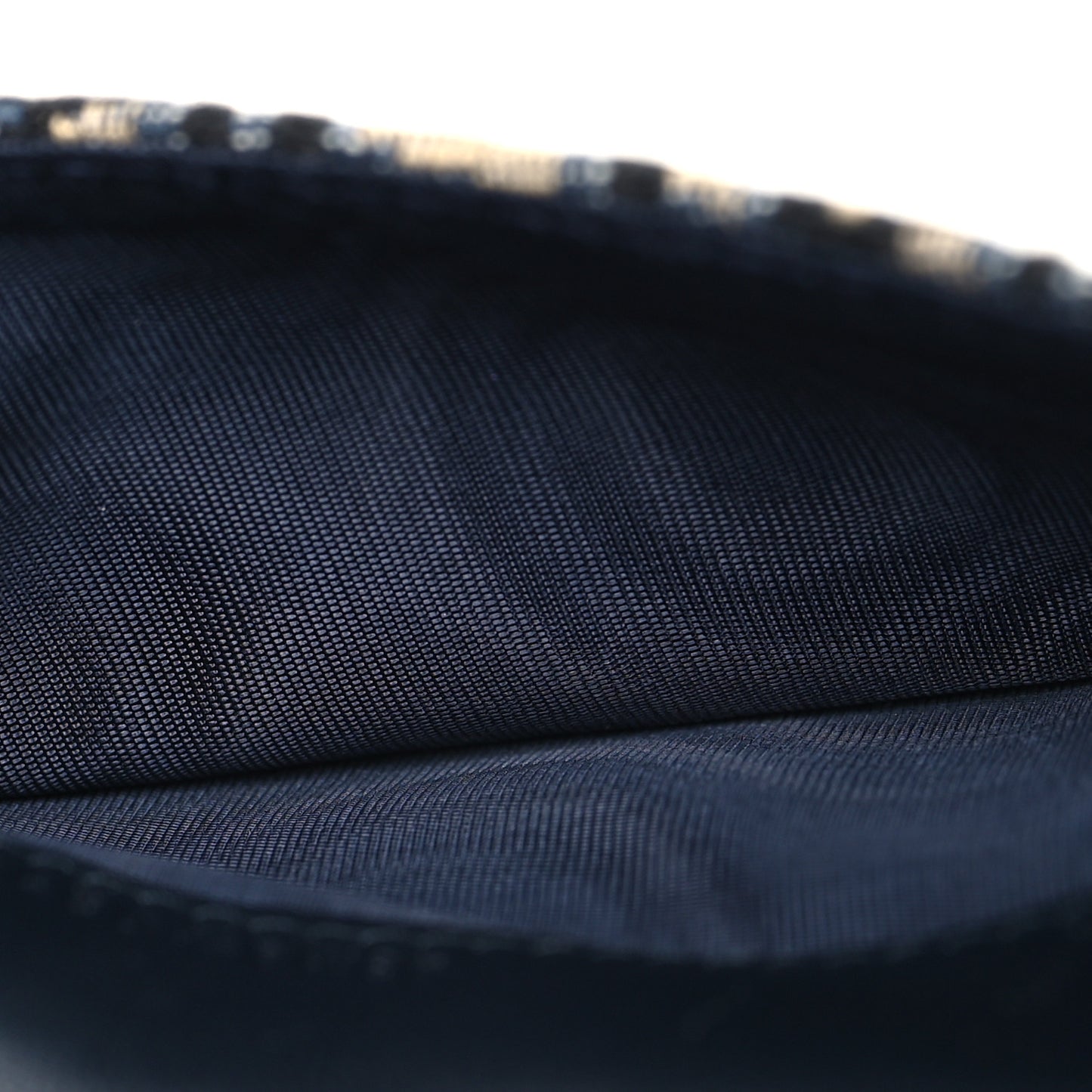 Oblique Saddle Cosmos Zipped Card Holder Blue