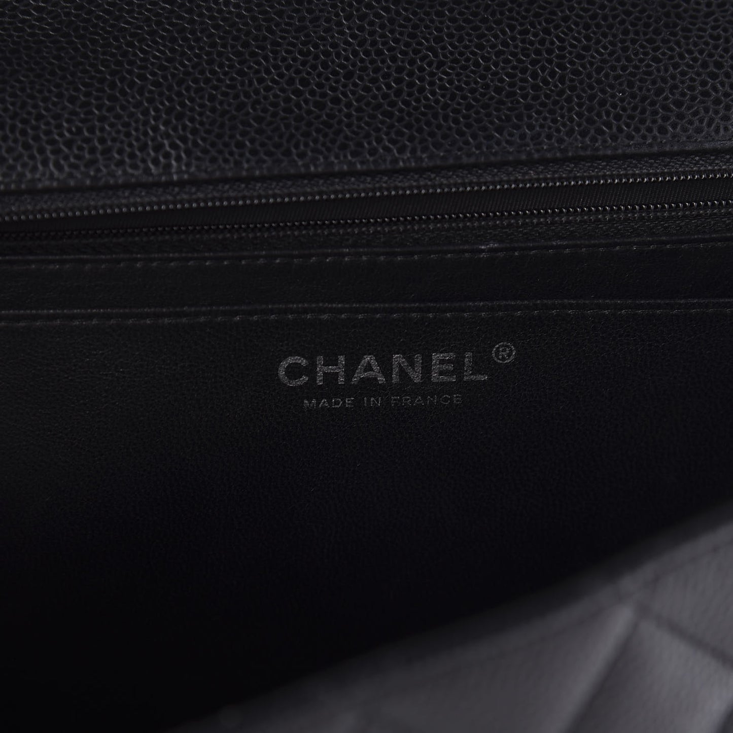Caviar Quilted Jumbo Single Flap Black