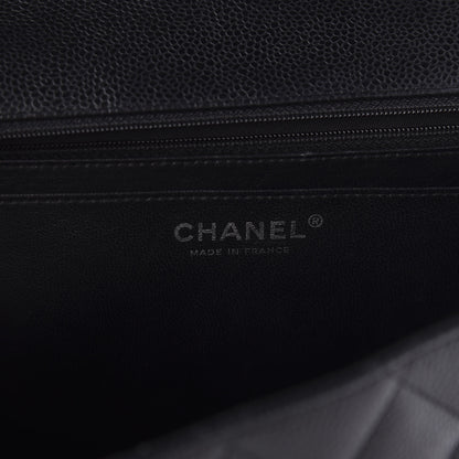 Chanel Caviar Quilted Jumbo Single Flap Black 8 of 11