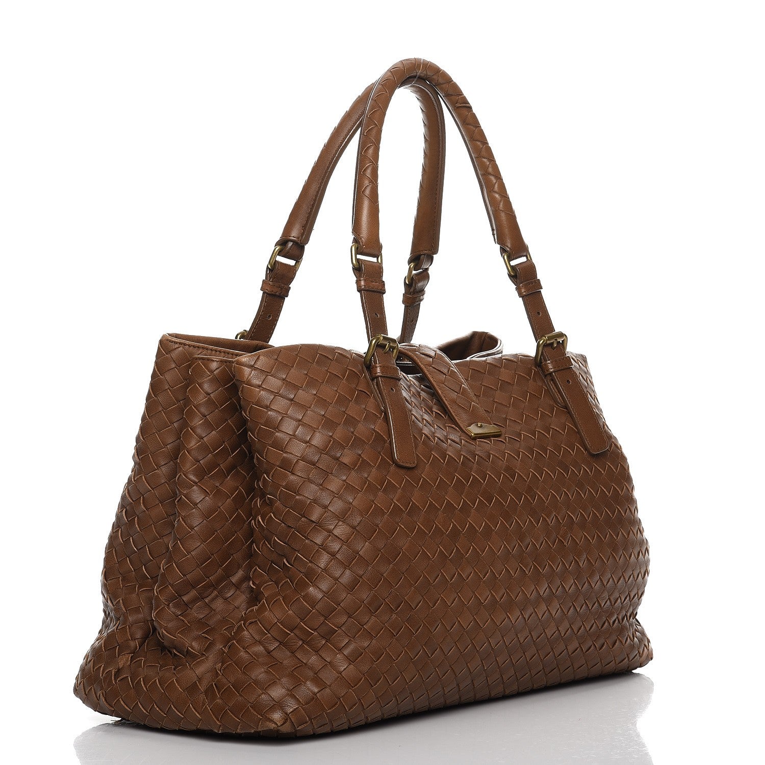 Bottega Veneta Nappa Intrecciato Medium Roma Tote Noce 3 of 14