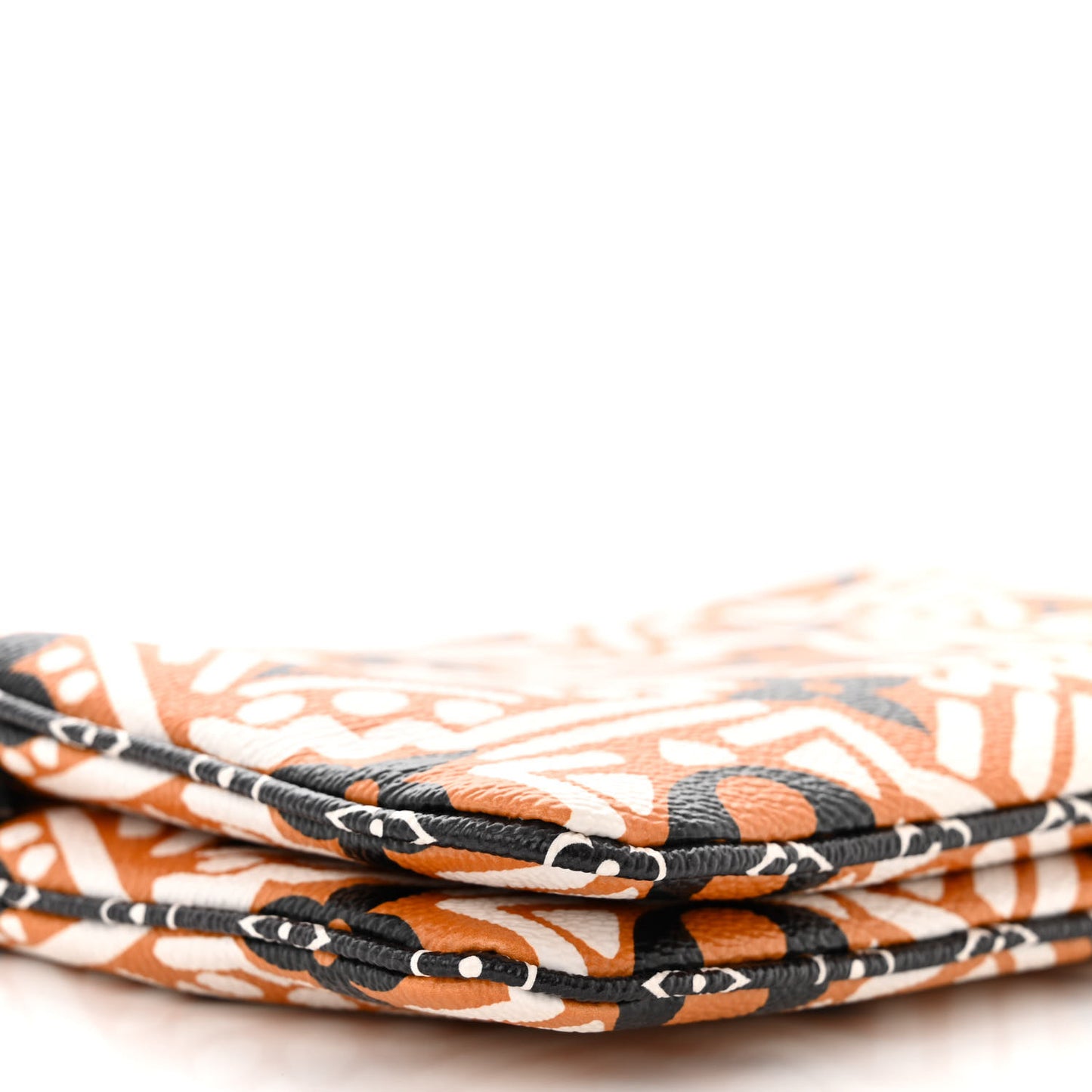 Monogram Giant Crafty Double Zip Pochette Creme Caramel