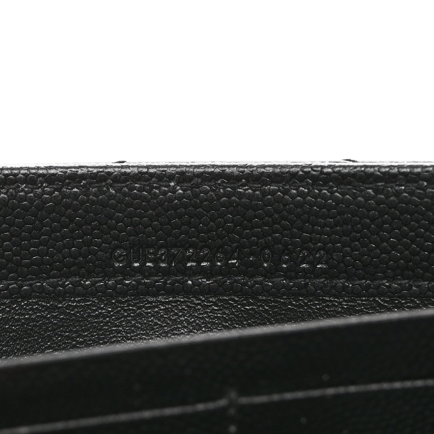 Grain De Poudre Matelasse Chevron Monogram Flap Wallet Black
