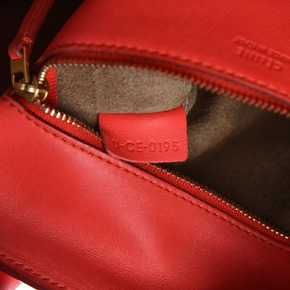 Celine Smooth Calfskin Small Tie Knot Tote Red 8 of 25