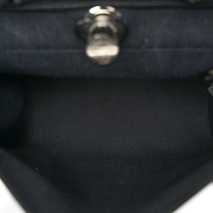 Hermes Military Toile Vache Hunter Herbag Zip PM 31 Black 6 of 13