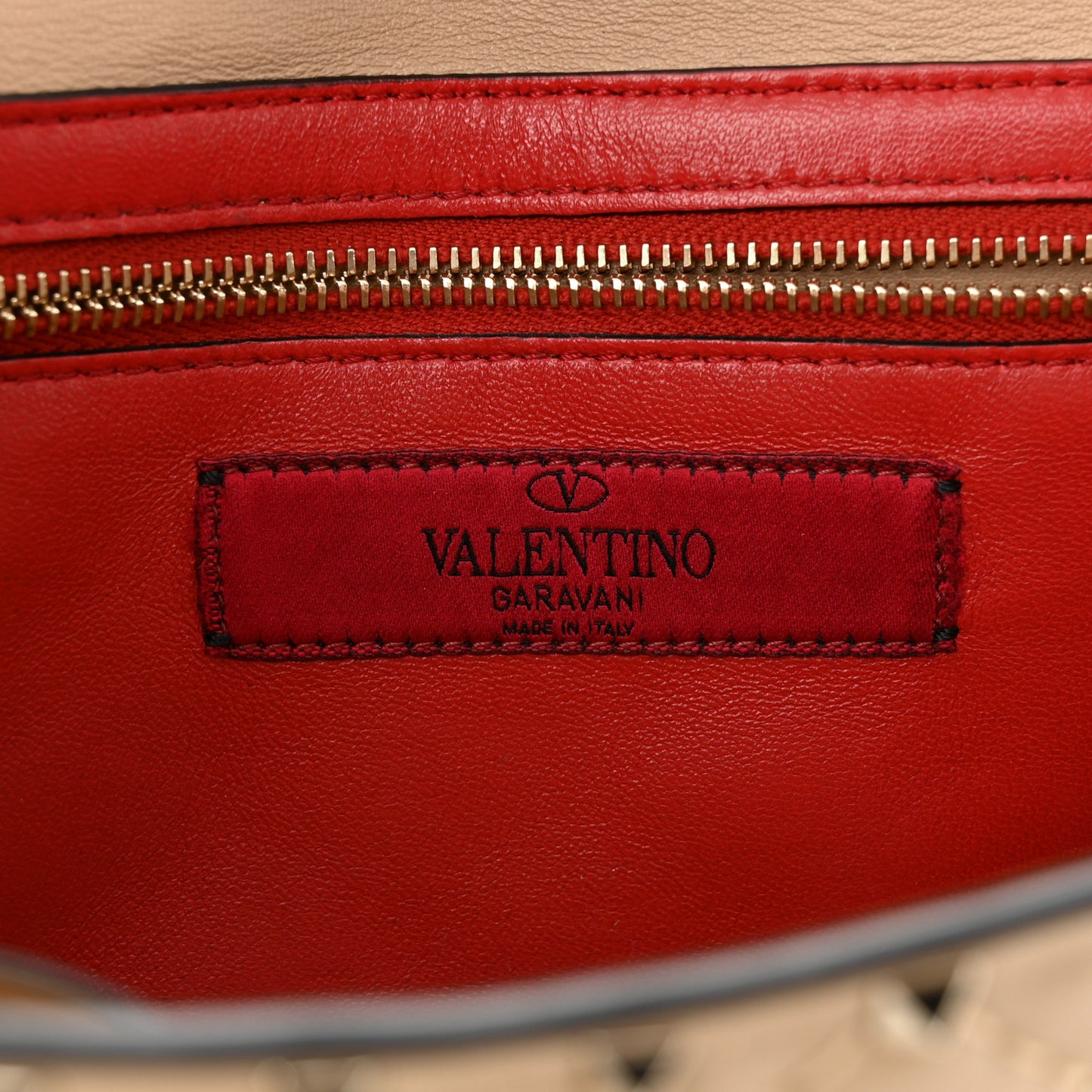 Nappa Rockstud Spike Wallet On Chain Camel Rose