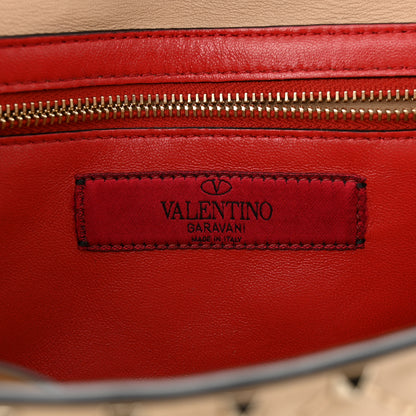 Valentino Garavani Nappa Rockstud Spike Wallet On Chain Camel Rose 6 of 10