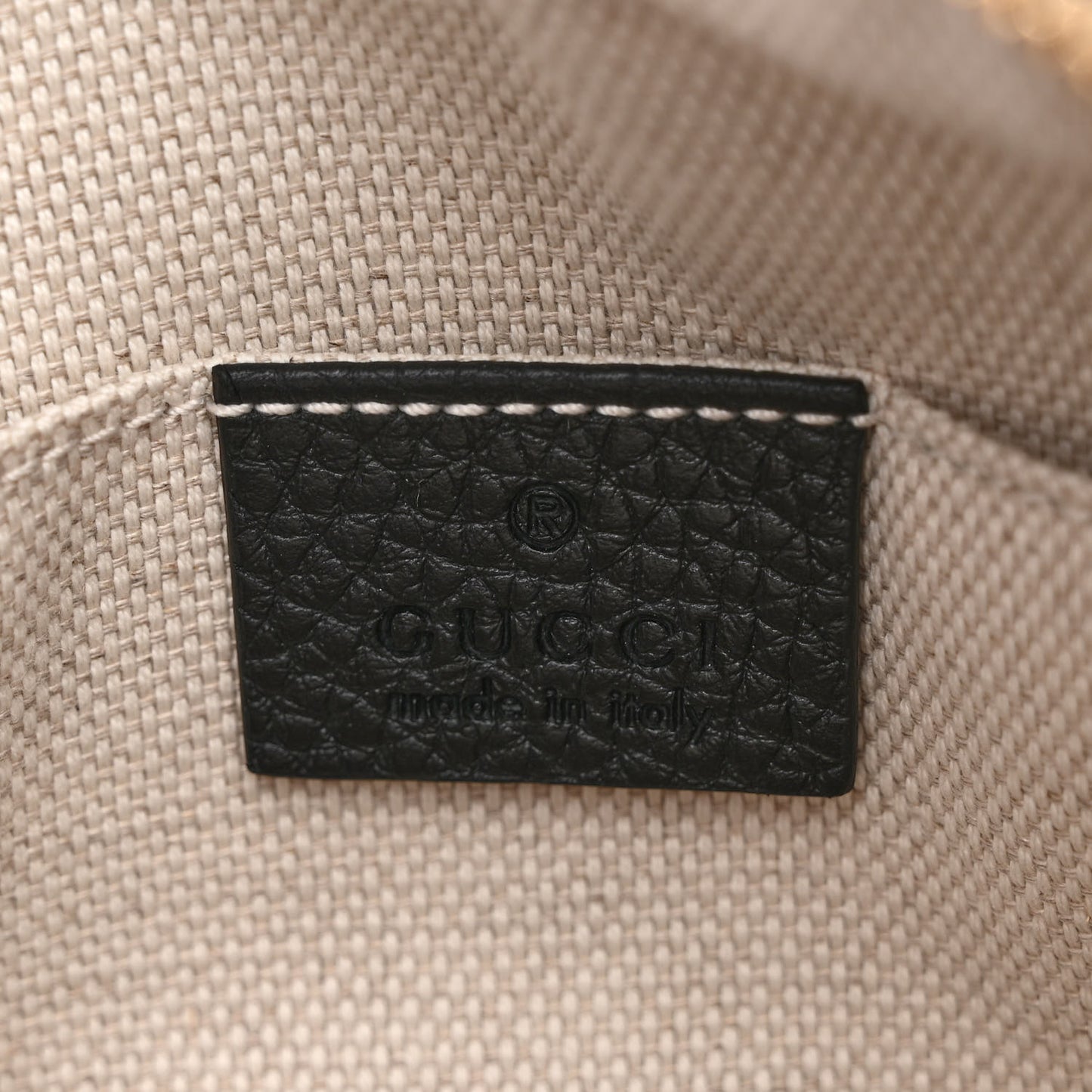 Pebbled Calfskin Small Soho Disco Bag Black
