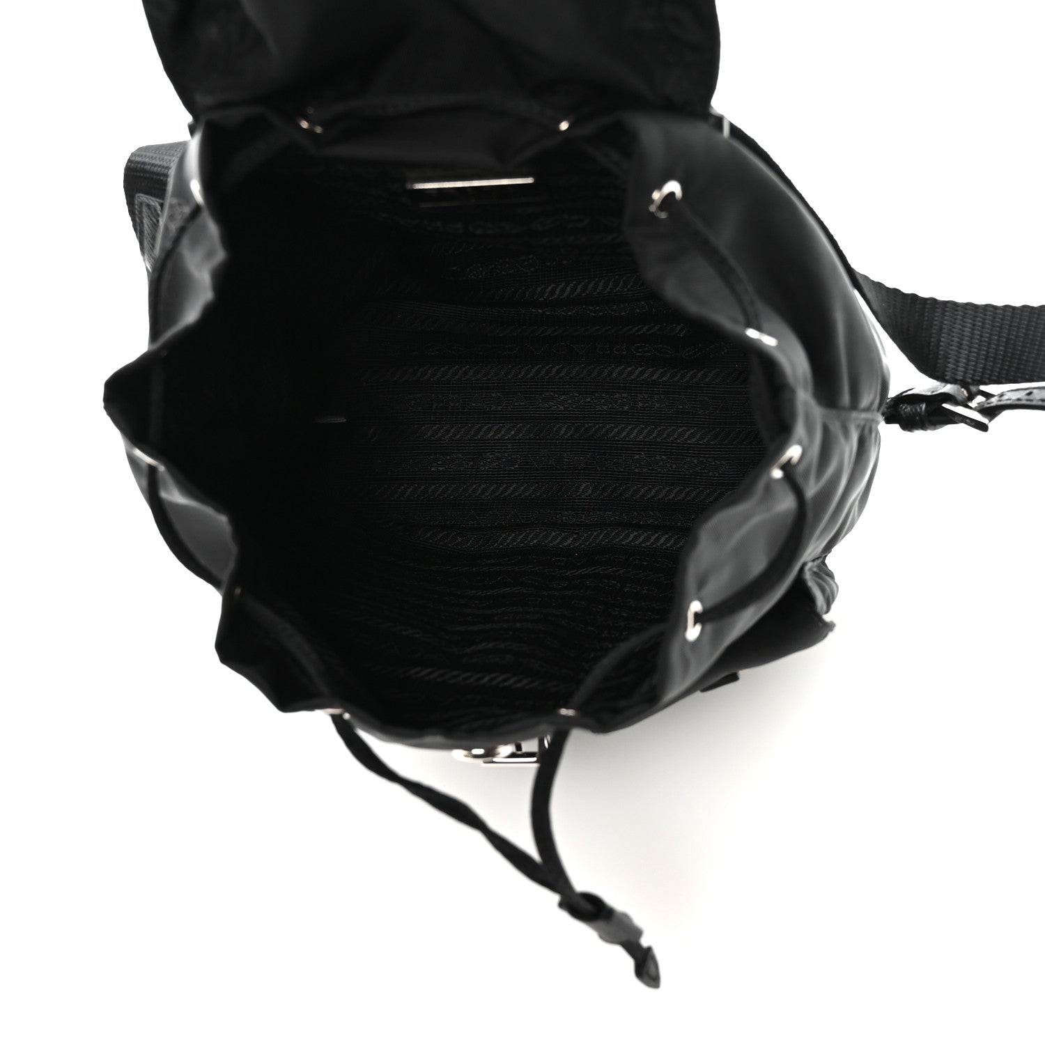 Prada Nylon Vela Mini Crossbody Backpack Black 5 of 11