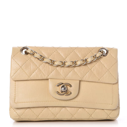 Chanel Aged Calfskin Small Double Flap Beige 1 of 9