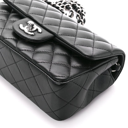 Chanel Lambskin Quilted Mini Rectangular Flap Black 11 of 12