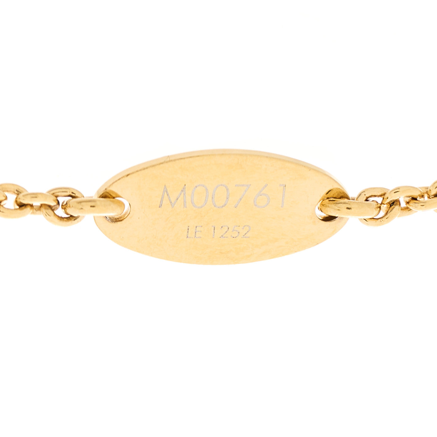 LOUIS VUITTON Metal LV Eclipse Bracelet Gold