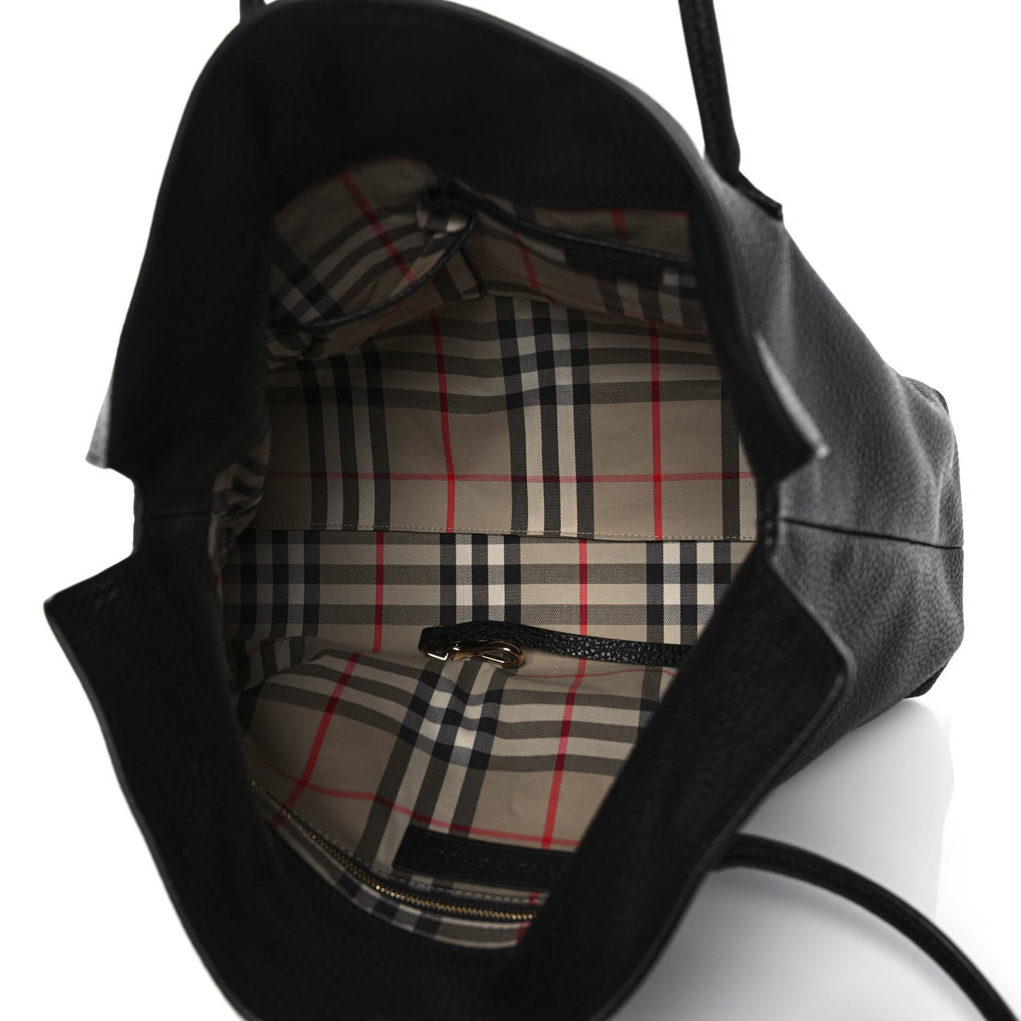 London Grainy Calfskin Medium Baynard Tote Black