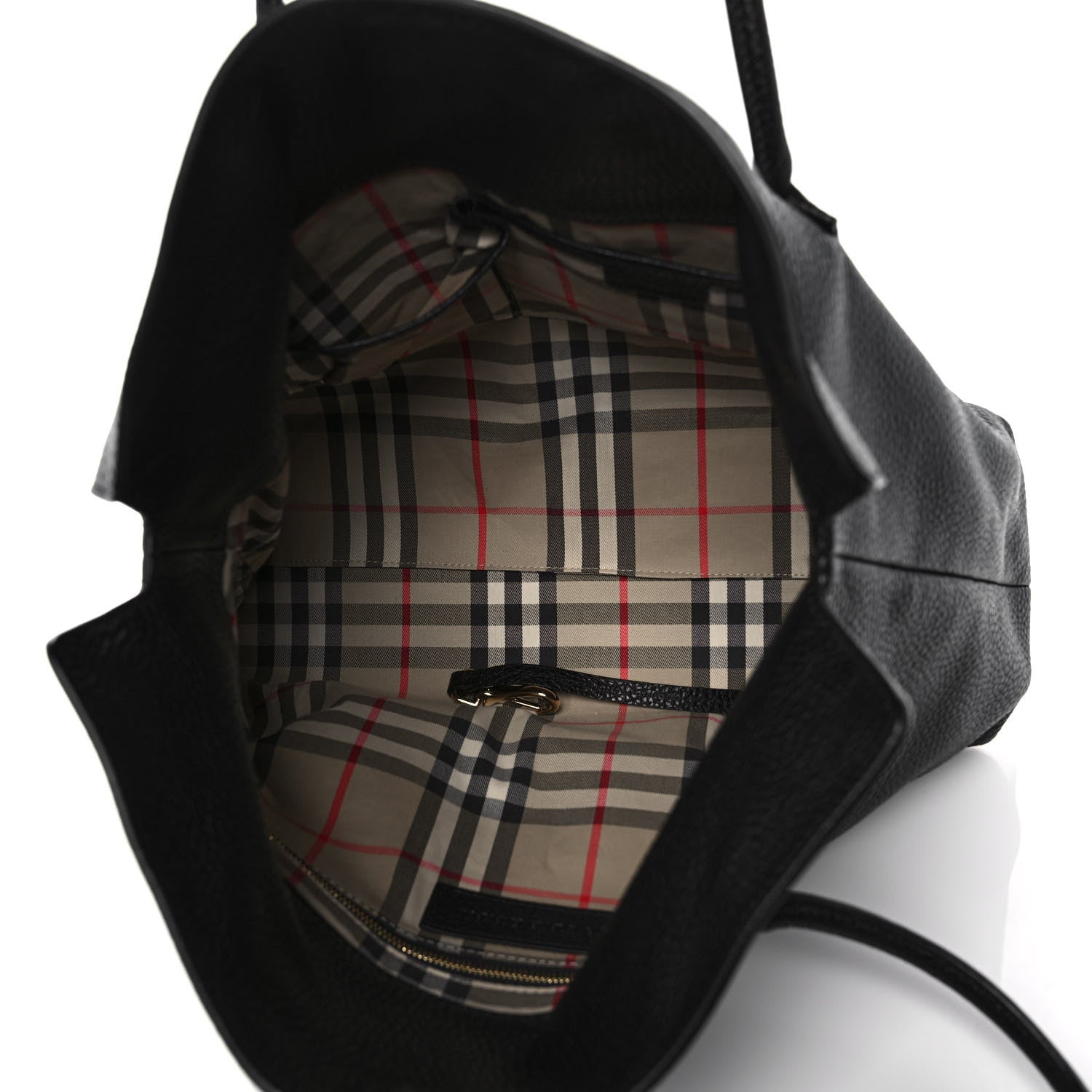 Burberry London Grainy Calfskin Medium Baynard Tote Black 5 of 14