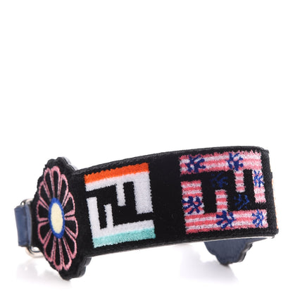 Fendi Velvet Fun Fair Mini Strap You Black Navy Multicolor 1 of 6