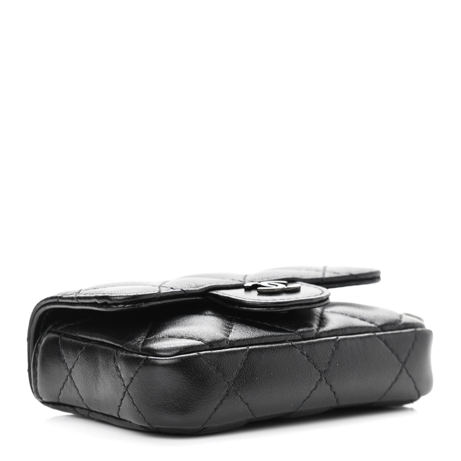 Chanel Lambskin Quilted Mini Chain Belt Bag So Black 4 of 12