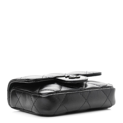 Chanel Lambskin Quilted Mini Chain Belt Bag So Black 4 of 12