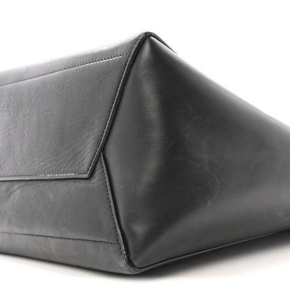 Celine Soft Grained Calfskin Sangle Bucket Bag Black 8 of 12