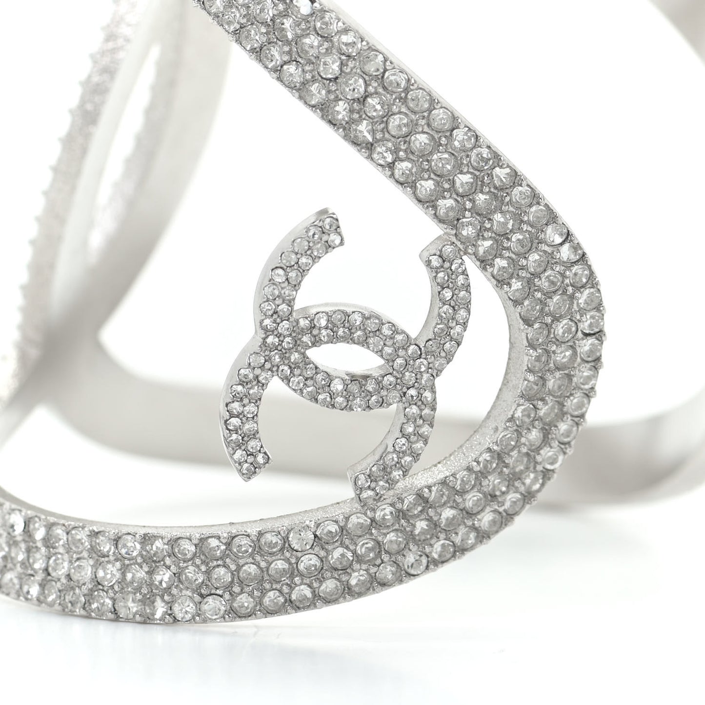 Crystal CC Cuff Silver