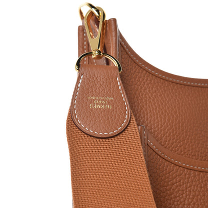 Hermes Taurillon Clemence Evelyne III PM Gold 8 of 9
