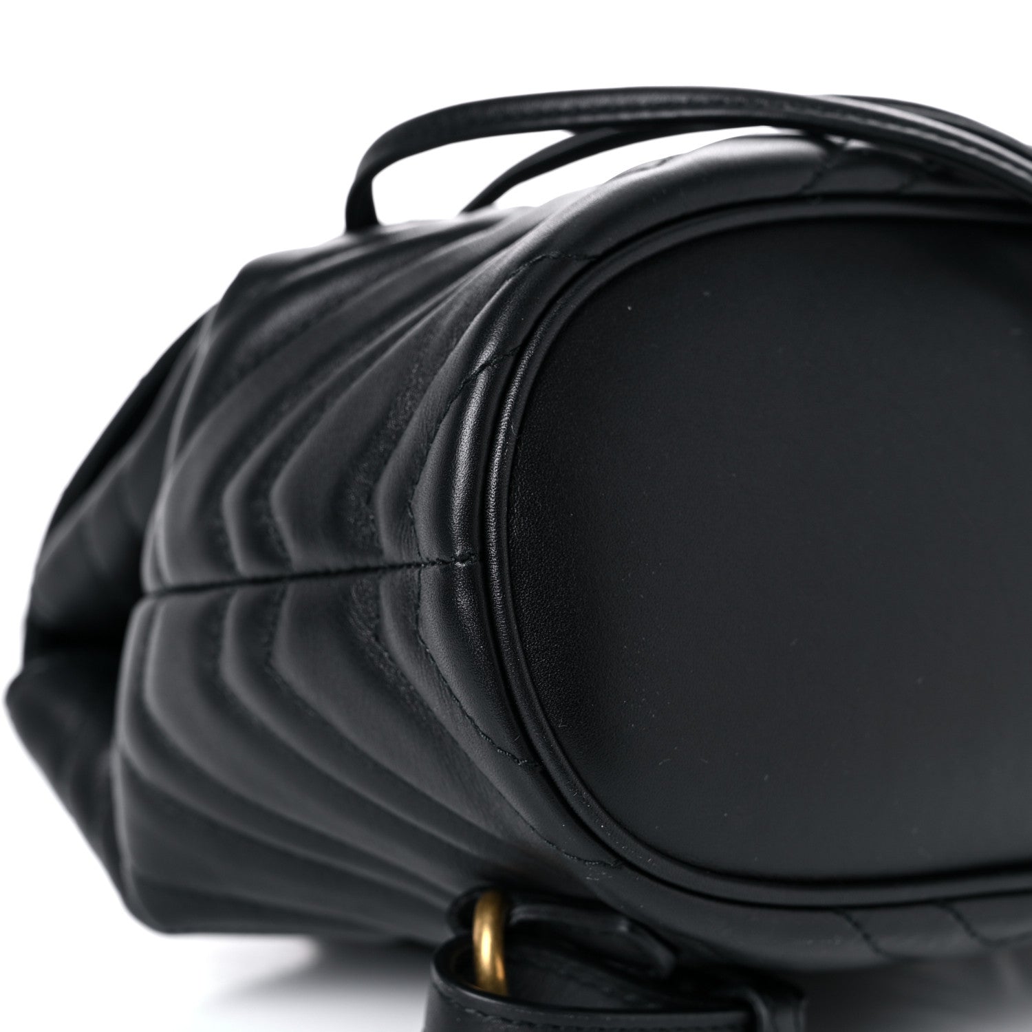 Gucci Calfskin Matelasse GG Marmont Flap Backpack Black 8 of 10